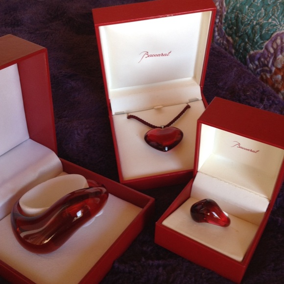 AMAZING Baccarat Blood Red Jewelry Set❤️❤️❤️ - Picture 1 of 5